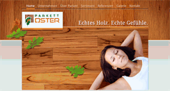 Desktop Screenshot of parkett-oster.de