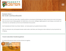 Tablet Screenshot of parkett-oster.de